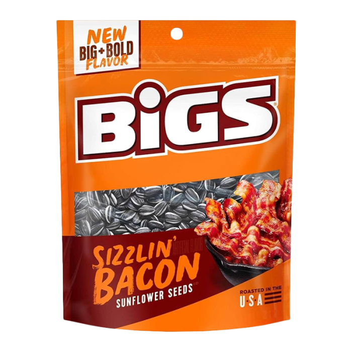 BIGS Sunflower Seeds Sizzlin' Bacon 152g - Out of Date